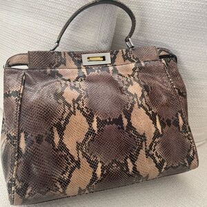 Lenny e cie snakeskin handbag